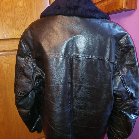 Men's vintage leather jacket - Picture 4 of 4